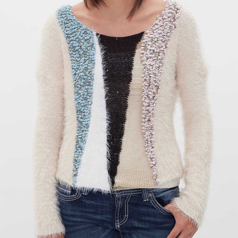 Mystree Anthropologie Eyelash Yarn Sweater size S